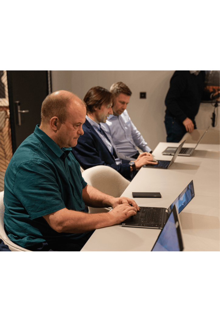Group of cyber experts at work