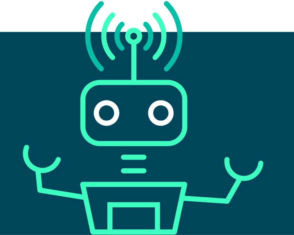 Cyber bot graphic