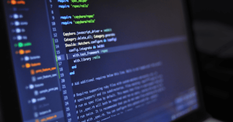 Legacy software upgrade shown on laptop