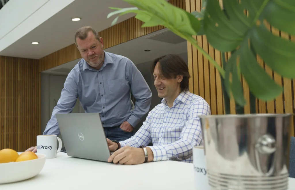 Cyber security professional services specialists collaborating