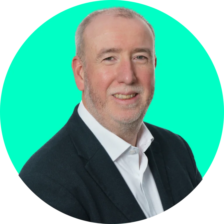 Ewan Ferguson green background