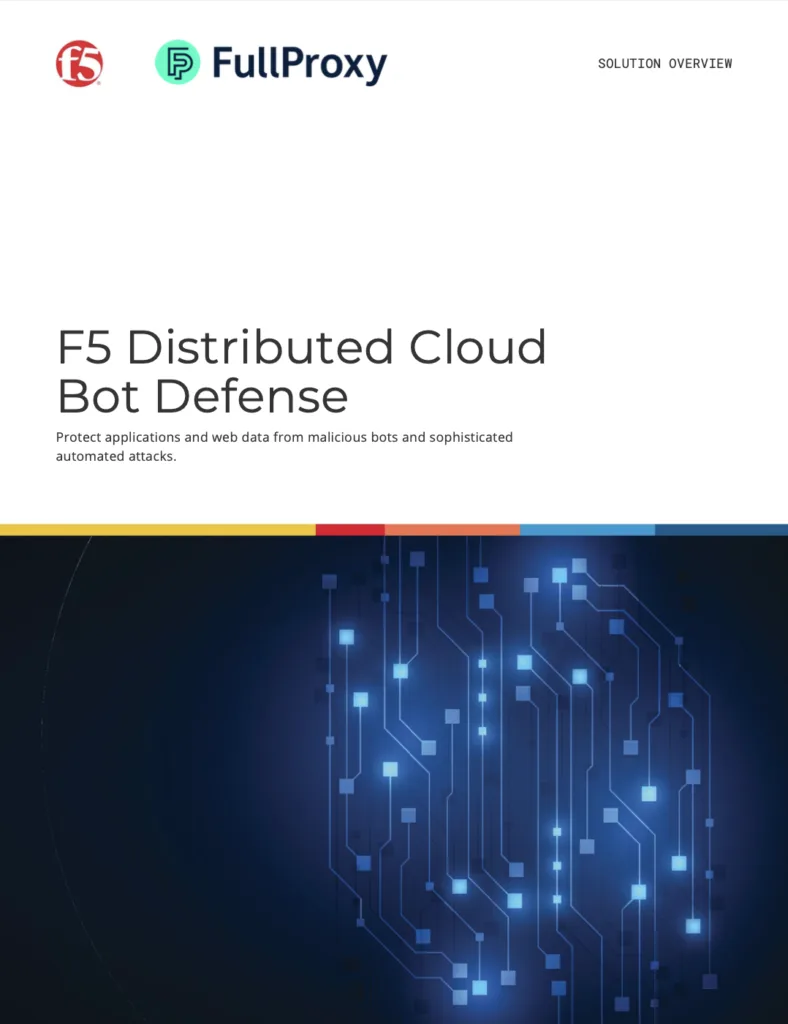 F5 Bot Defense report cover