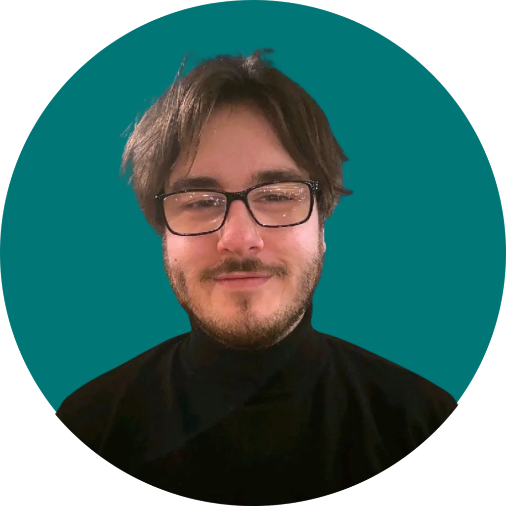 Victor Gilhooly headshot green background