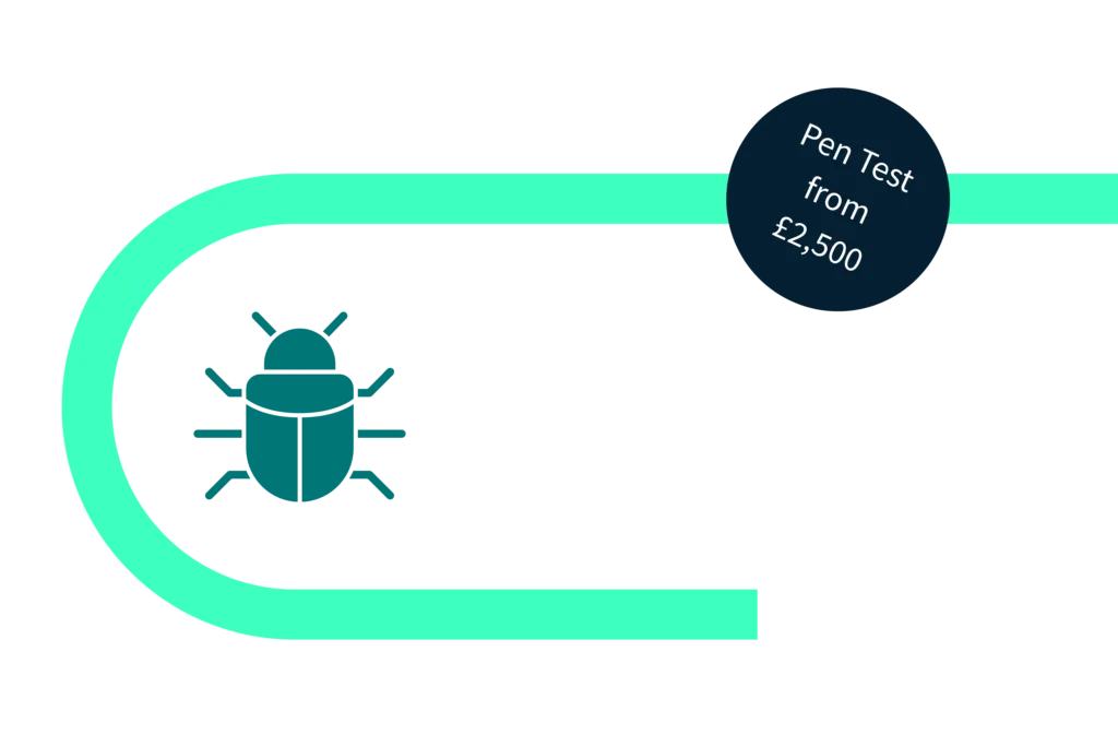 Pen test offer with roundel