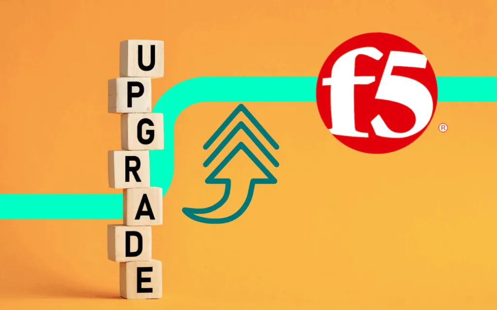 F5 logo gold background keyline