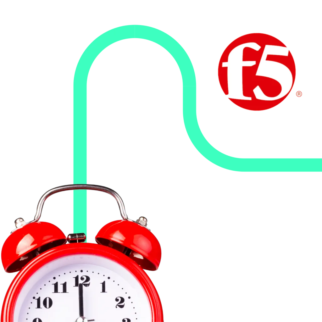 F5 Keyline logo with clock